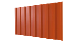 Профнастил С20B 1150/1100x0,4 мм эконом, 2004 оранжевый глянцевый