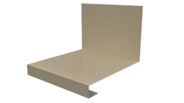 Планка примыкания нижняя к трубе фальц 140x200 мм, 1015 св. слоновая кость глянцевый
