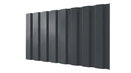 Профнастил С20A 1150/1100x0,4 мм эконом, 7011 железно-серый глянцевый