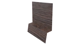 Планка стартовая фальц 135x30x55 мм, Морёный дуб 3D