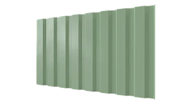 Профнастил С20A 1150/1100x0,5 мм, 6019 бело-зеленый глянцевый