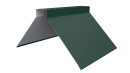 Конёк фигурный 150x150x2000 мм, 6005 зеленый мох матовый