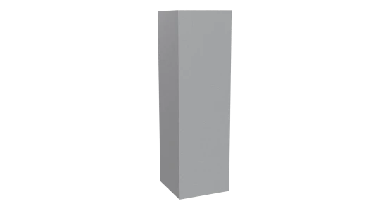 Декоративная накладка угловая 20x60x60x20 мм, 9006 бело-алюминиевый глянцевый