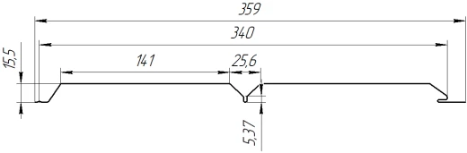 Евробрус 359/340x0,4 мм, 5005 сигнальный синий глянцевый
