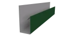 Планка П-образная Блок-хаус 30x30x2000 мм, 6002 лиственно-зеленый глянцевый