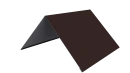 Конёк простой 150x150x2000 мм, 8017 шоколадно-коричневый PUR Pruf