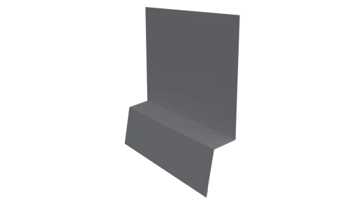 Планка стартовая фальц 135x30x55 мм, 7040 серое окно глянцевый