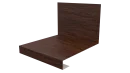Планка примыкания нижняя к трубе фальц 140x200 мм, Античный дуб 3D