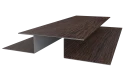 Планка стыковочная сложная 75x2000 мм, Морёный дуб 3D