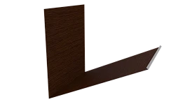Планка примыкания верхняя к трубе фальц 250x210 мм, Золотистый дуб 3D
