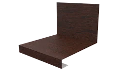 Планка примыкания нижняя к трубе фальц 140x200 мм, Antique wood