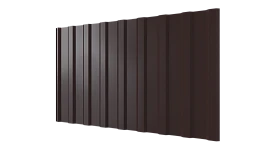 Профнастил С20R 1150/1100x0,4 мм эконом, 8017 шоколадно-коричневый глянцевый
