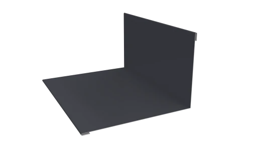 Планка примыкания верхняя 100x150x2000 мм, 7024 графитовый серый глянцевый