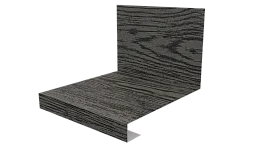 Планка примыкания нижняя к трубе фальц 140x200 мм, Дуб Винтаж 3D
