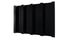 Профнастил Н60 902/845x0,45 мм, 9005 черный янтарь глянцевый