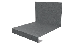 Планка примыкания нижняя к трубе фальц 140x200 мм, цинк