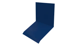 Планка примыкания верхняя к стене фальц 150x130x20 мм, 5005 сигнальный синий глянцевый
