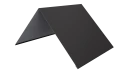 Конёк простой 190x190x2000 мм, 9005 черный янтарь матовый