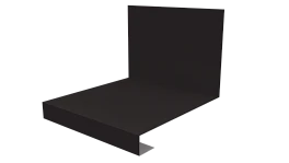 Планка примыкания нижняя к трубе фальц 140x200 мм, 8019 серо-коричневый глянцевый