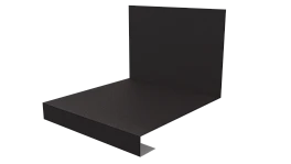 Планка примыкания нижняя к трубе фальц 140x200 мм, 8019 серо-коричневый матовый