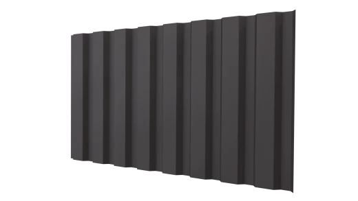 Профнастил С20A 1150/1100x0,5 мм, 8019 серо-коричневый матовый