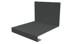 Планка примыкания нижняя к трубе фальц 140x200 мм, 7005 мышино-серый глянцевый